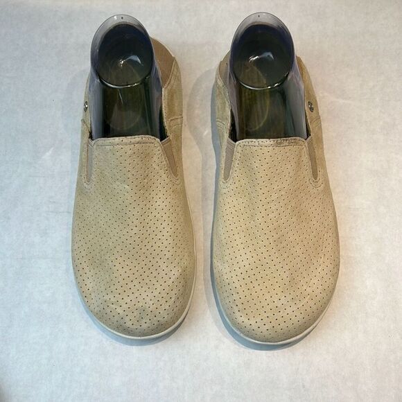 Spenco Convertible Sterling Orthotic Mule Shoes Slip Ons Sz 10 Tan Suede Leather - Picture 2 of 9
